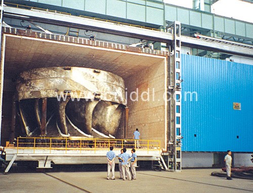 全自動大型平移爐門燃氣臺車爐